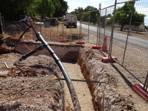 On site trenching